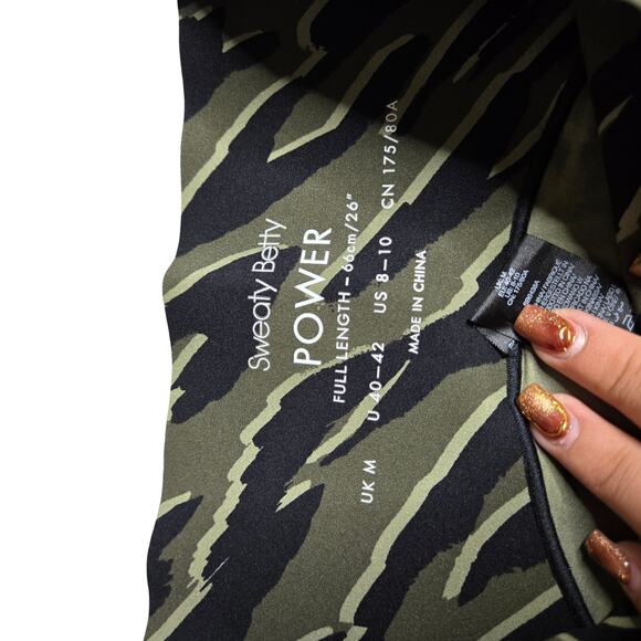 Sweaty Bettt High Waist Green Full Length Leggings Size: 8-10 - Picture 5 of 6